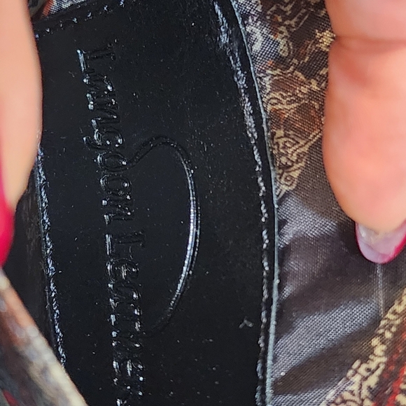 Londgoon Leather Black Crocodile Pattern Crossbody Cards Holder  Bag - Picture 2 of 13